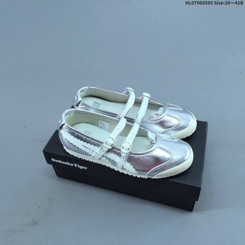 Onitsuka Tiger Mexico 66 TGRS Mary Jane Silver White And White Pink EU 36-41 Sneaker Casual Sneakers - Unisex BS-68862
