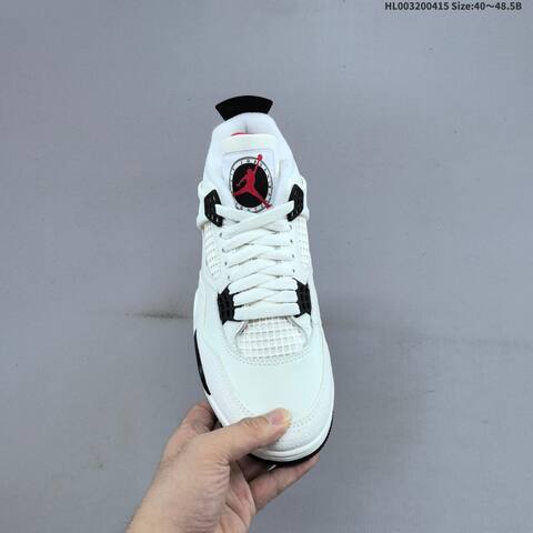 Jordan Air Jordan 4 Retro Flight Club White Black Red EU 40-48 5 Basketball - Men's (BS-66185)