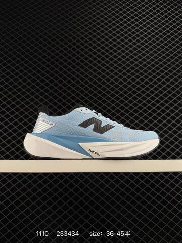 New Balance FuelCell Rebel Light Blue White Black Silver EU 36-45 Running Shoe - Unisex (BS-82605)