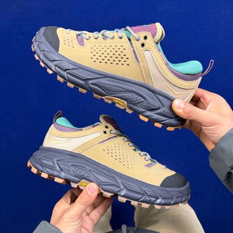 HOKA ONE ONE Tor Ultra 7 Khaki Teal Purple Black Brown Trail Shoe Trail Running Sneakers (BS-86824)