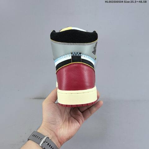 Jordan Air Jordan 1 Retro High OG White Varsity Red Black Gray 35 5 48 5 Lifestyle - Unisex (BS-66044)