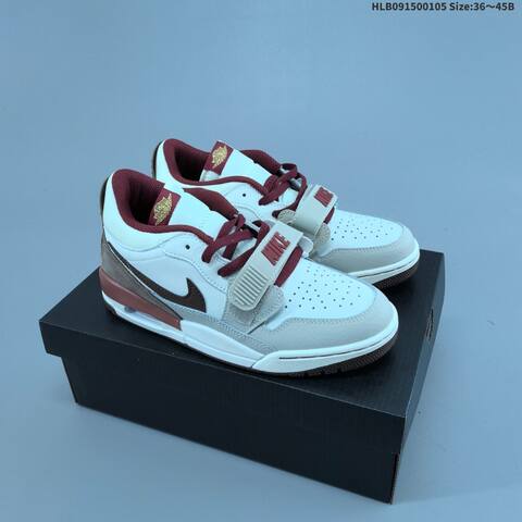 Jordan Legacy 312 Low White Beige Burgundy Brown EU 36-45 Lifestyle - Unisex (BS-67091)