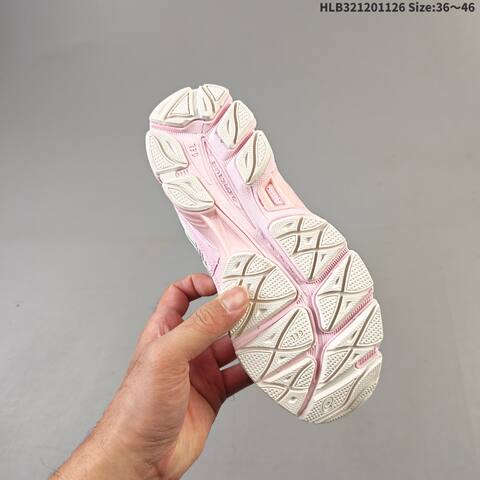 ASICS GEL NYC AHAR 1203A571 100 White Pink Silver Cream EU 36 46 Running Shoe EU 36-46 Running Sneakers - Unisex (BS-69225)