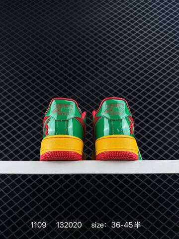 Nike Air Force 1 07 Green Yellow Red EU 36-45 5 Lifestyle - Unisex BS-74277
