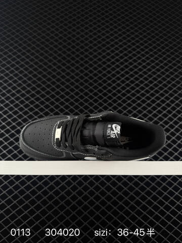Nike Air Force 1 Black White 36-45 Casual - Unisex (BS-73171)