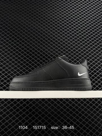Nike Air Force 1 07 White Black 36-45 Casual - Unisex (BS-74370)