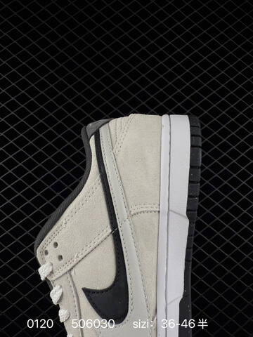 Nike SB Dunk Low Light Gray White Black 36-46 5 Skate - Unisex (BS-73064)