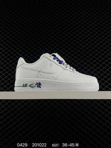 Nike Air Force 1 07 White With Pink Red Accents 36-45 5 Lifestyle - Unisex (BS-71776)