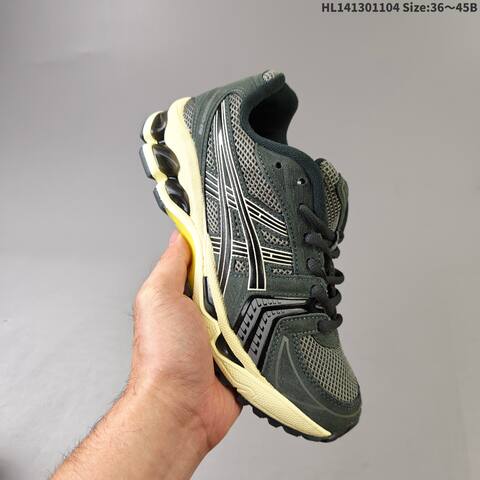 ASICS GEL-KAYANO 14 Black Silver Cream EU 36-45 Running Shoe Running Sneakers - Unisex (BS-69325)