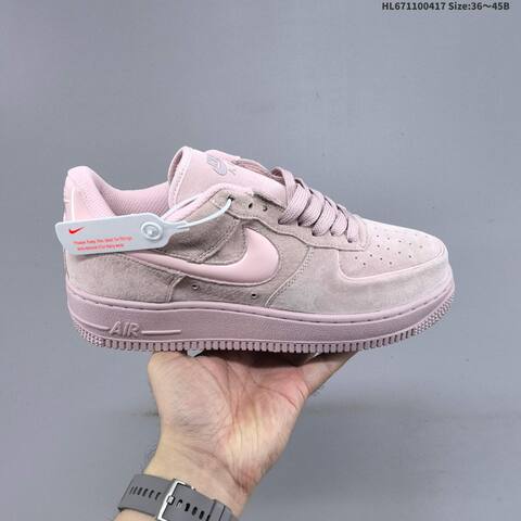Nike Air Force 1 07 Burgundy Pink EU 36-45 Sneaker - Unisex BS-60679