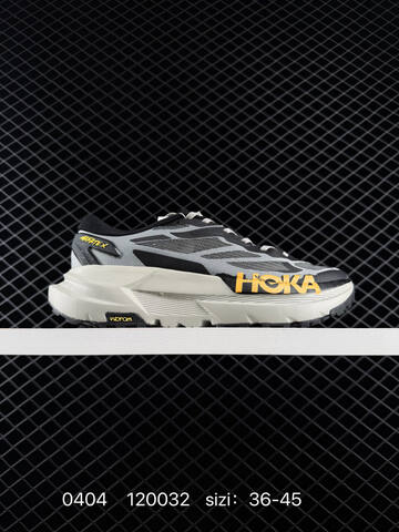 HOKA ONE ONE Mafate X Black Grey Yellow White EU 36-45 Trail Shoe Trail Running Sneakers - Unisex (BS-86266)