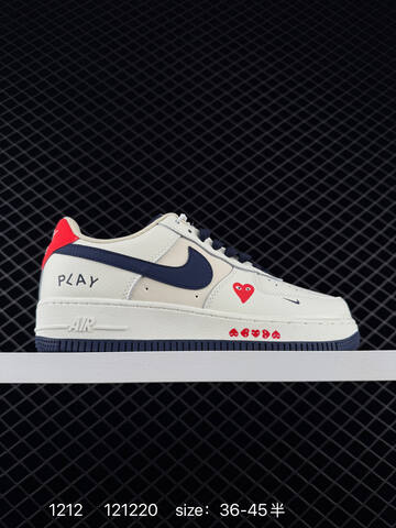 Nike Air Force 1 07 White Navy Gray 36-45 Lifestyle - Unisex (BS-73752)