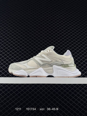 New Balance 9060 Off White Light Grey Light Green White Pink EU 36-45 Sneaker - Unisex (BS-82495)