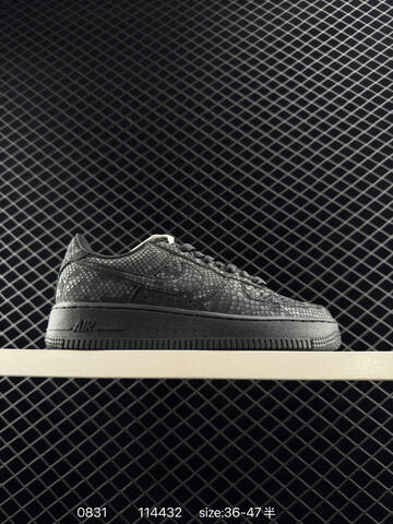 Nike Air Force 1 07 Low Black Snakeskin EU 36-47 Lifestyle - Unisex (BS-80798)