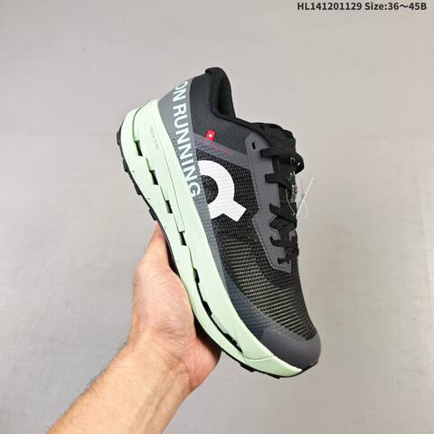 On Cloudultra 3 Black Dark Gray Mint Green EU 36-45 Trail Shoe Trail Running Sneakers Unisex BS-69760