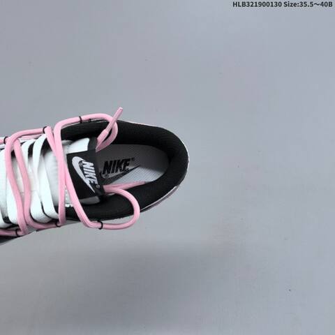 Nike Dunk Low Retro DIY White Black Light Pink EU 35 5-40 Skate Shoe - Unisex BS-61644