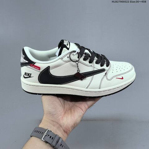 Nike Air Jordan 1 x Travis Scott Black White Cream EU 36-45 Casual - Unisex (BS-65904)