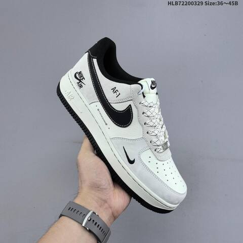 Nike Air Force 1 07 LV8 CS5288-095 Off White Black EU 36-45 Sneaker - Unisex BS-61051