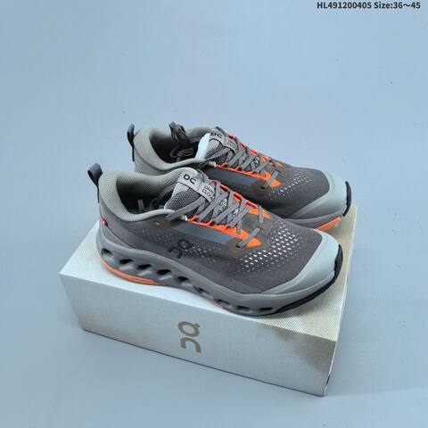 On Cloudsurfer Trail 2 Black White Gray Neon Yellow EU 36-45 Trail Shoe Trail Running Sneakers - Unisex (BS-69637)
