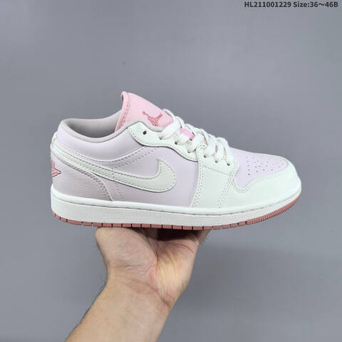 Jordan Air Jordan 1 Low Pink White Mint 36 46 Lifestyle - Unisex (BS-67200)