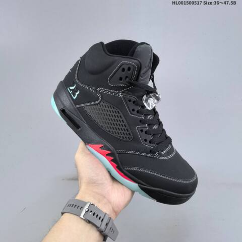 Jordan Air Jordan 5 Retro Black Teal Red 36 47 5 Basketball - Unisex BS-65945