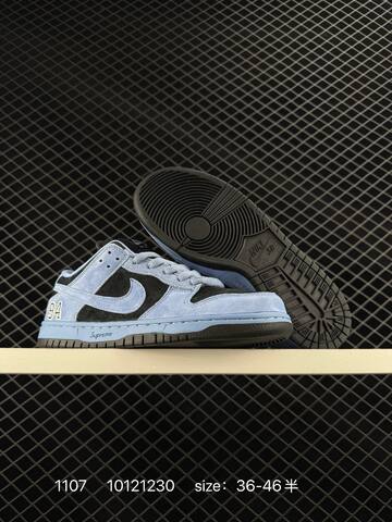 Nike SB Dunk Low Pro OG Supreme Purple Gray Black EU 36-46 5 Skate - Unisex (BS-74326)