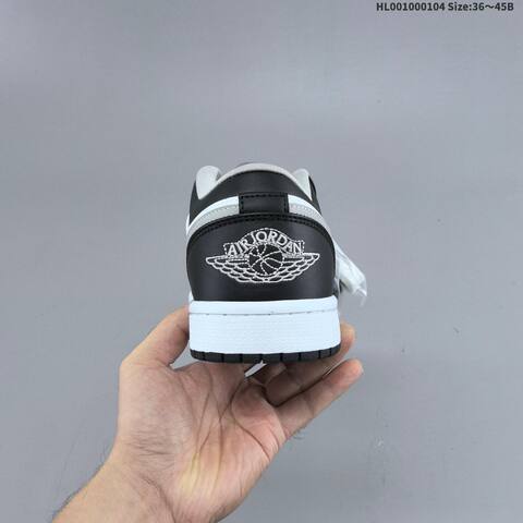 Jordan Air Jordan 1 Low Black White Gray EU 36-45 Lifestyle - Unisex (BS-67120)