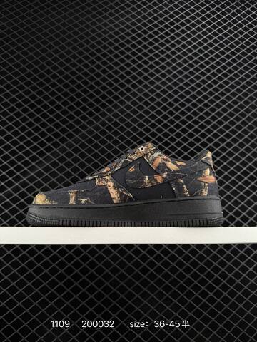 Nike Air Force 1 Low Black Brown Camo EU 36-45 5 Lifestyle - Unisex (BS-74284)