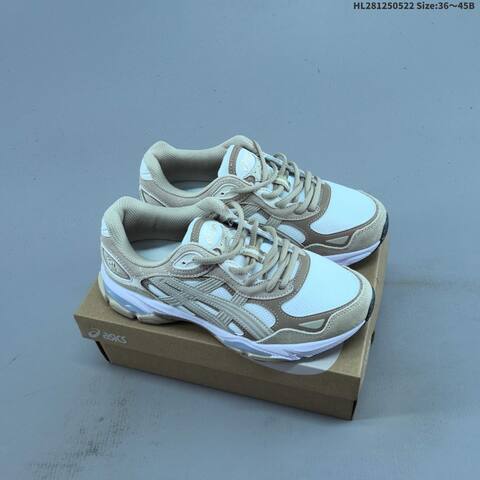 ASICS GEL NYC White Beige Grey EU 36-45 Running Shoe Running Sneakers - Unisex (BS-68813)