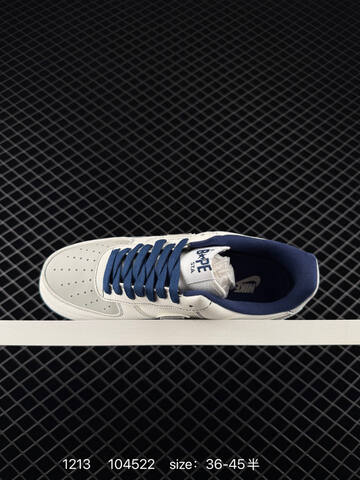 Nike Air Force 1 Low Stussy White Navy EU 36-45 Lifestyle - Unisex (BS-73730)
