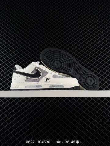 Nike Air Force 1 07 LV8 Off White Black Gray EU 36-45 Sneaker - Unisex BS-70551