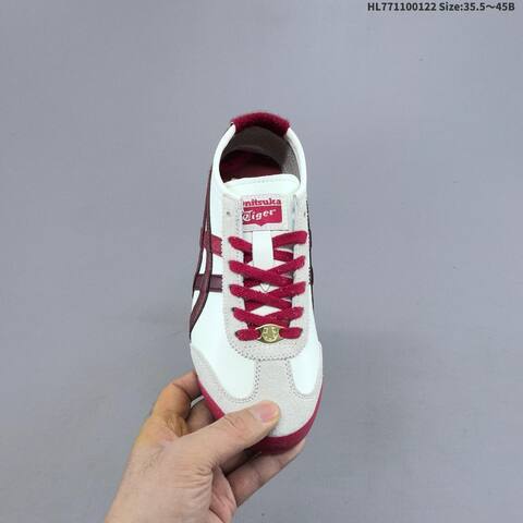 Onitsuka Tiger Mexico 66 White Burgundy Cream Red 35 5 To 45 Sneaker Casual Sneakers - Unisex (BS-69043)