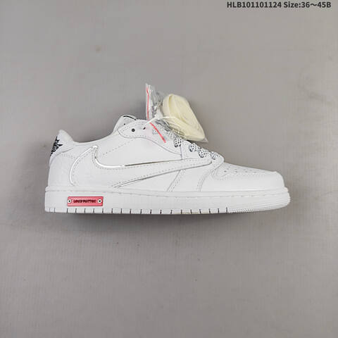 Nike Air Jordan 1 White Grey 36 45 Lifestyle - Unisex (BS-63155)