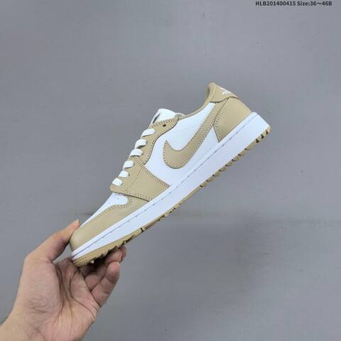 Jordan Air Jordan 1 Low Golf White Beige EU 36-46 - Unisex (BS-66177)