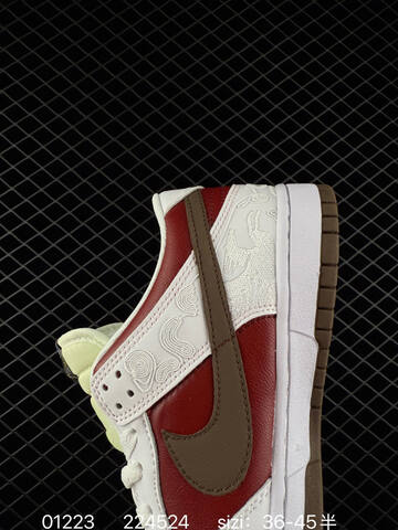 Nike Dunk Low SB Red White Brown Cream EU 36-45 Skate - Unisex (BS-73013)