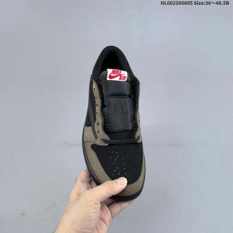Jordan Travis Scott x Air Jordan 1 Low Velvet Brown Black EU 36-48 5 Casual - Unisex (BS-65804)