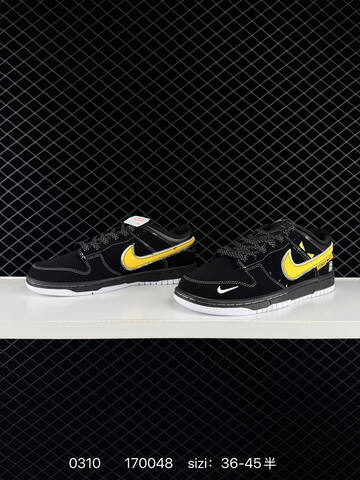 Nike Dunk Low Retro Black Yellow White EU 36-45 Skate - Unisex (BS-72710)