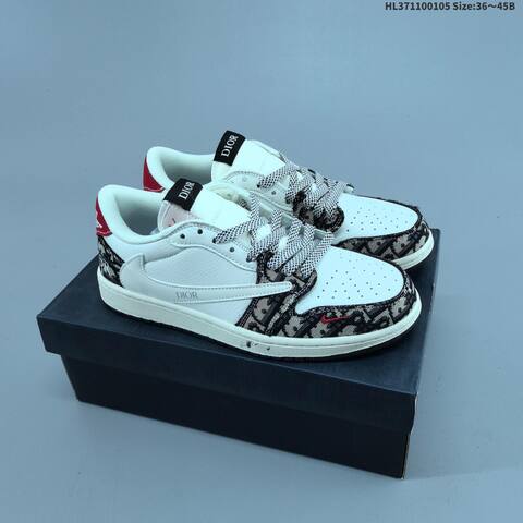 Nike Air Jordan 1 Low Travis Scott Reverse Mocha Black White Mocha EU 36-45 Casual - Unisex (BS-67097)