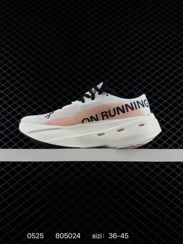 On Cloudboom Strike White Black Orange EU 36-45 Running Shoe Running Sneakers - Unisex (BS-85250)