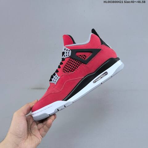 Jordan Air Jordan 4 Retro Toro Bravo Red Black White Grey EU 40-48 5 Basketball - Men's (BS-66104)