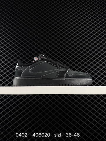 Jordan Air Jordan 1 Low Travis Scott CQ4277-001 Mocha Black White Sail EU 36-46 Sneaker - Unisex BS-79559