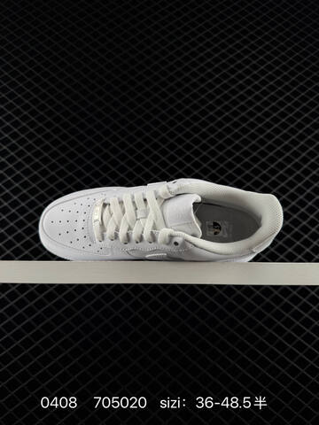 Nike Air Force 1 07 Triple White Triple Black EU 36-48 5 With Half Sizes Lifestyle - Unisex (BS-72233)