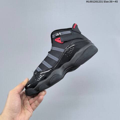 Jordan Air Jordan 6 Rings Black Grey Red EU 36-45 Basketball - Unisex (BS-67163)