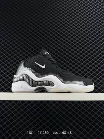 Nike Air Foamposite Pro White Navy 40-45 Basketball - Men's (BS-74428)