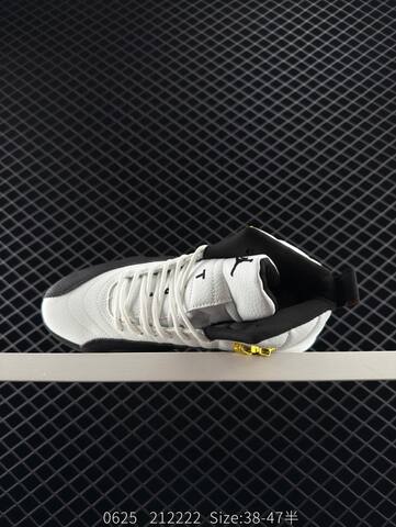 Jordan Air Jordan 12 Retro Taxi White Black Gold Red EU 38-47 Basketball Shoe - Unisex BS-81149