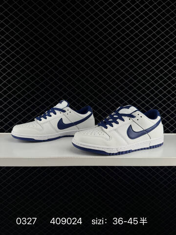 Nike SB Dunk Low White Navy Blue EU 36-45 Skate - Unisex (BS-72426)