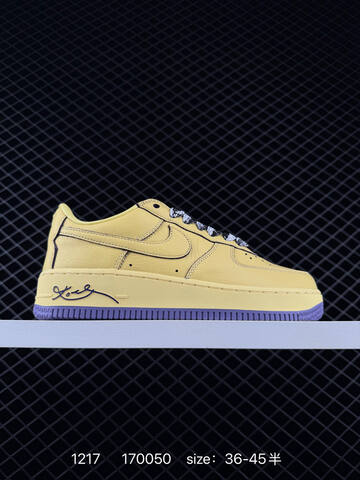 Nike Air Force 1 07 LV8 Yellow Purple EU 36-45 Casual - Unisex (BS-73645)