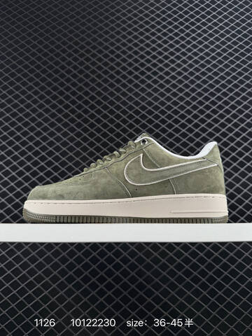 Nike Air Force 1 07 Low Olive Green White EU 36-45 Lifestyle - Unisex (BS-73990)