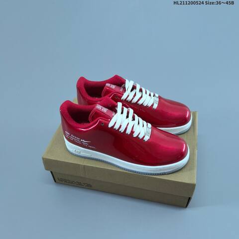 Nike Air Force 1 07 Black Red White Clear EU 36 45 Sneaker EU 36-45 - Unisex (BS-60156)