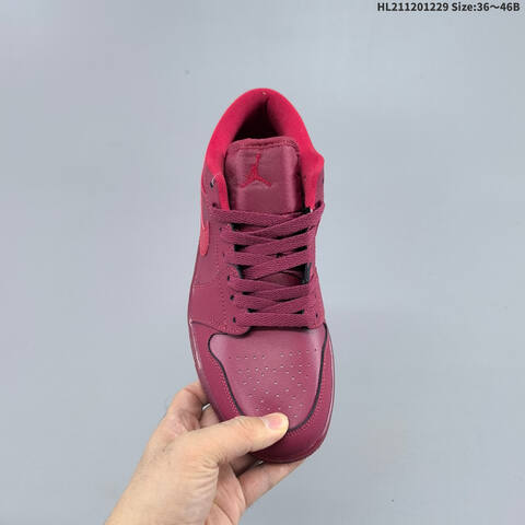 Nike Air Jordan 1 Low OG Burgundy Red 36-46 Lifestyle - Unisex (BS-67201)